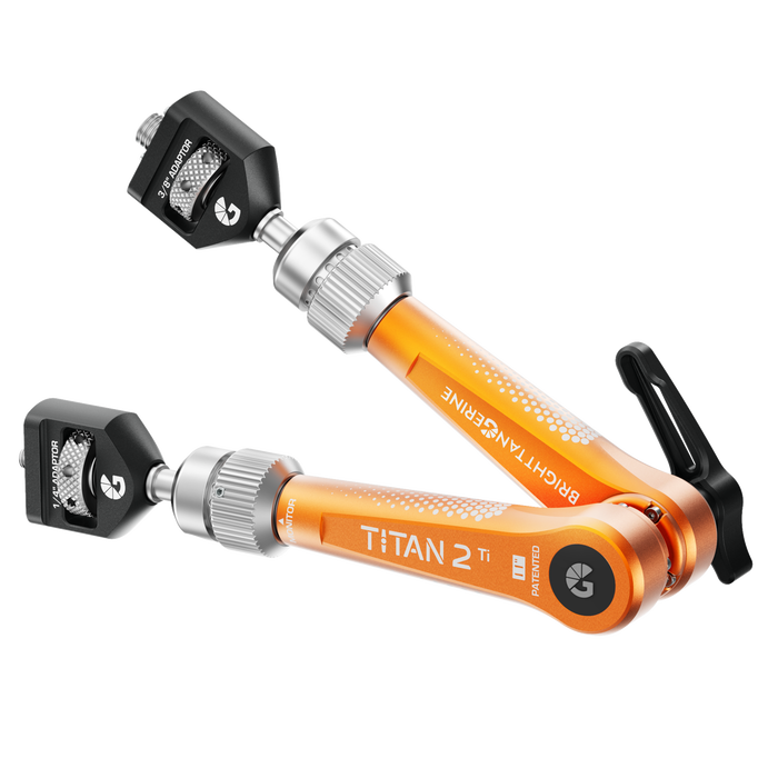 Bright Tangerine Titan Arm 2 Ti (3/8" AT - 1/4" AT) - Tangerine