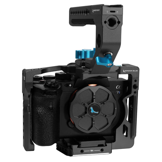 Kondor Blue A1/A7 Series Cage (A1/A7S3/A74/A7R5) with Start-Stop Trigger Top Handle for A7 Series Cameras  (Raven Black)