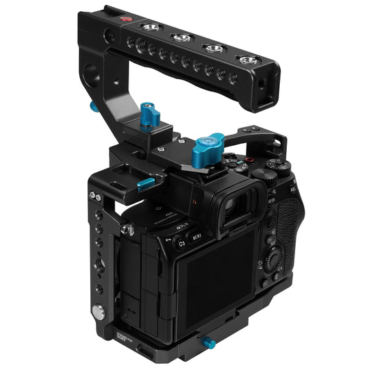 Kondor Blue A1/A7 Series Cage (A1/A7S3/A74/A7R5) with Start-Stop Trigger Top Handle for A7 Series Cameras  (Raven Black)