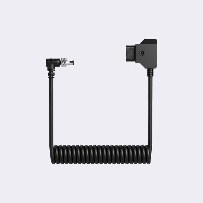 Atomos D-Tap to DC Barrel Coiled Cable, Ver. 2 (Locking connector)
