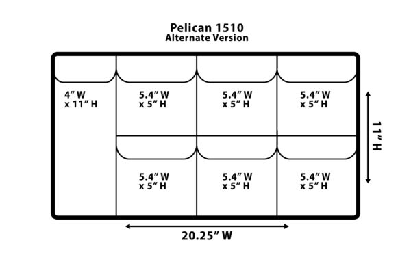 Camera Essentials Pelican 1510 ALT w/long side pocket