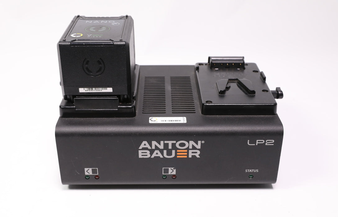 Anton Bauer LP2 Dual V-Mount Charger w/ 1 Core SWX Battery  (USED)