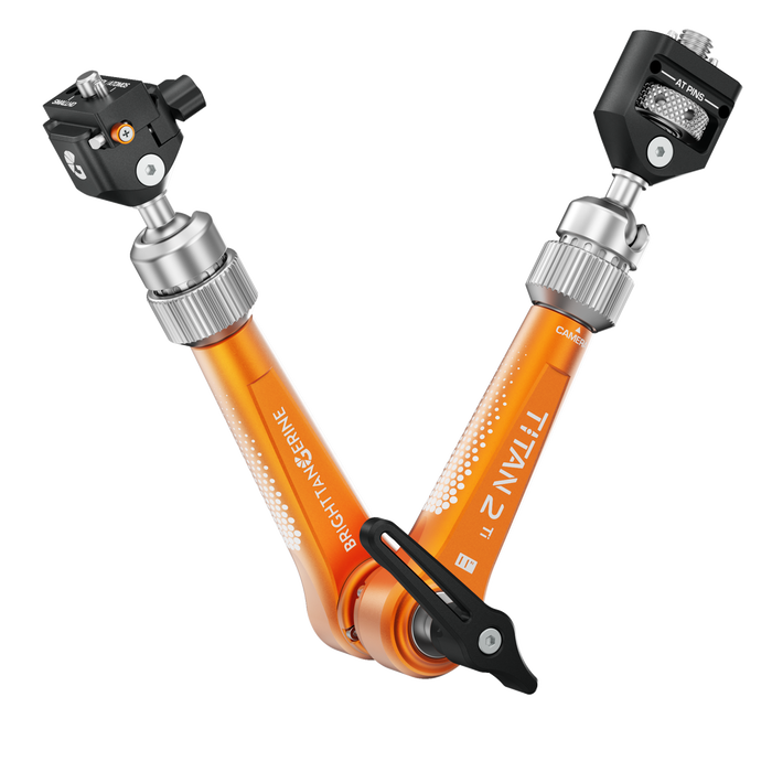 Bright Tangerine Titan Arm 2 Ti (3/8" AT - NATO QR) - Tangerine