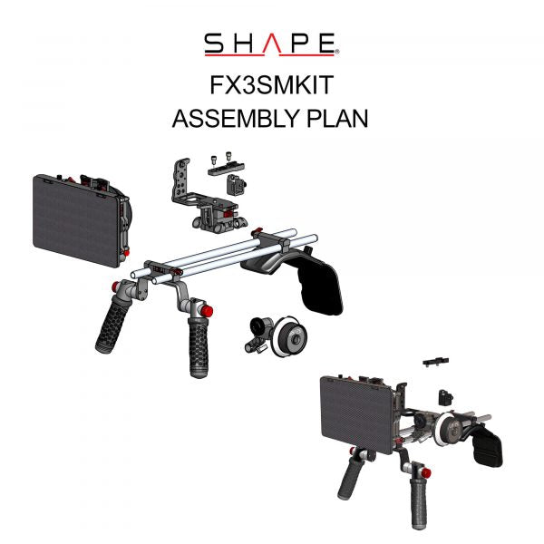 SHAPE Shoulder Mount with Matte Box and Follow Focus for Sony FX3