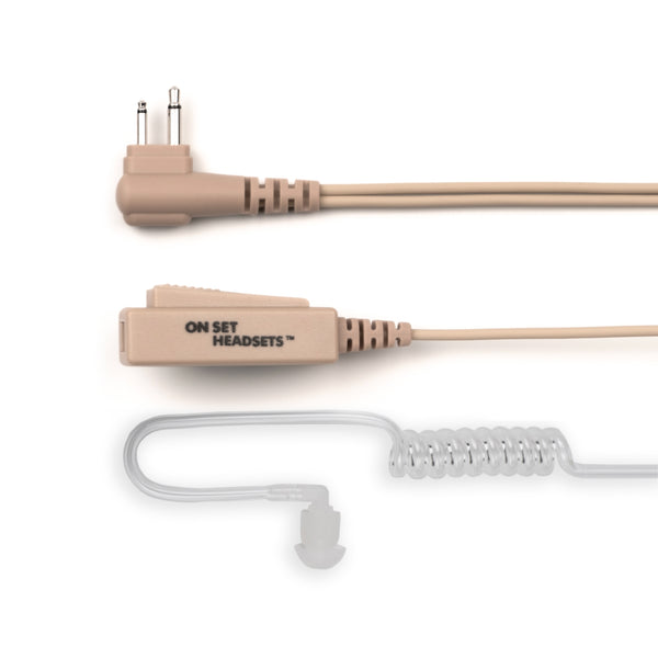 On Set Headsets FilmPro Surveillance Tan Headset w/ Black Case
