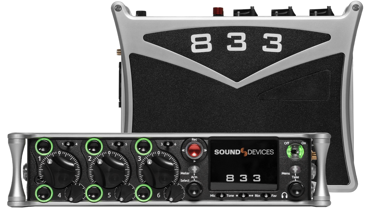Sound Devices 833 - 8-Channel / 12-Track Multitrack Field Recorder
