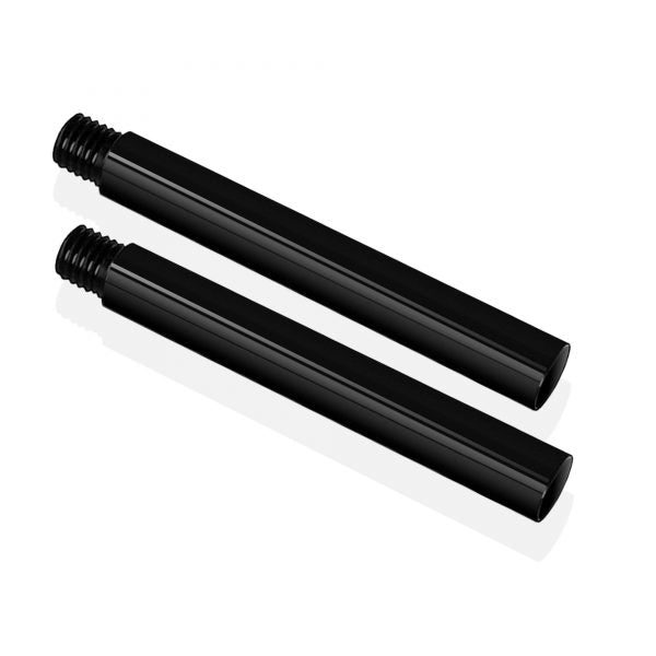 Shape 15mm Extension Rods (Pair, Black, 4")