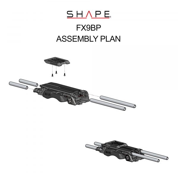 Shape Sony FX9 V-Lock Quick Release Baseplate