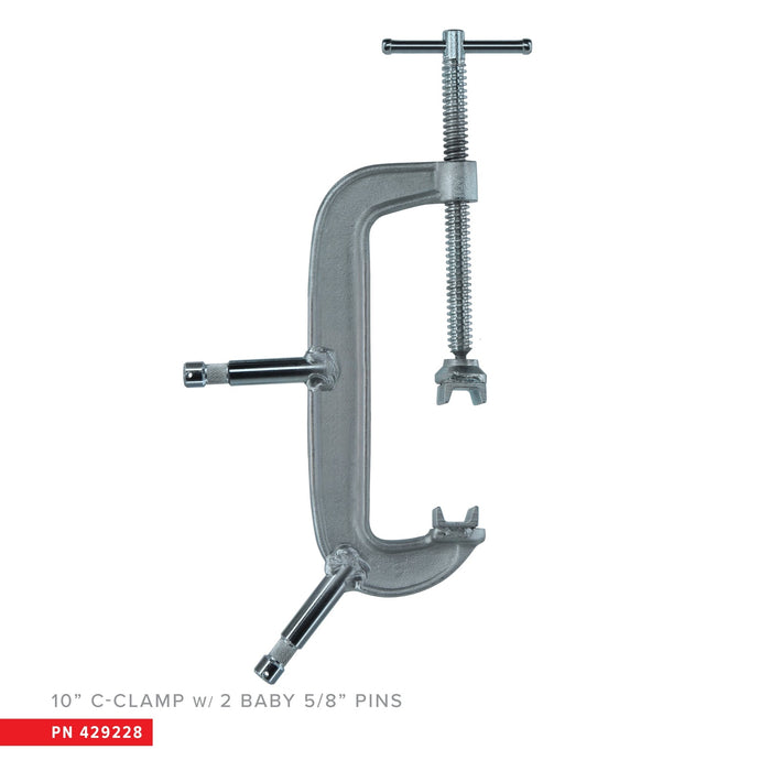 Matthews 10” C-Clamp with 2-5/8” Pins