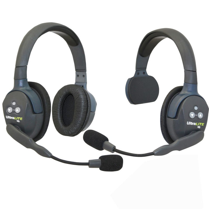 Eartec UltraLITE Wireless with 2 Single & 3 Dual Ear Headsets