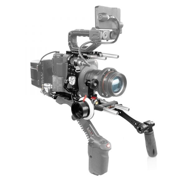 SHAPE Baseplate with Cage, Left-Side Handle & Follow Focus Pro for Canon C500 Mark II & C300 Mark III