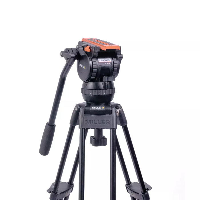 Miller #4025 Compass Versa CXV+2 Solo 75 Alloy (2-stage) Tripod System