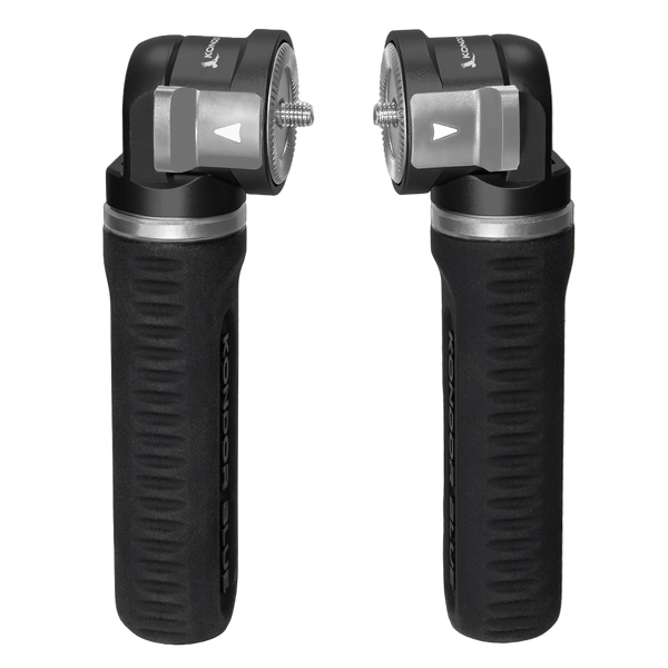 Kondor Blue Pro Pivot Reversible Rosette Grip (Pair) (Black)