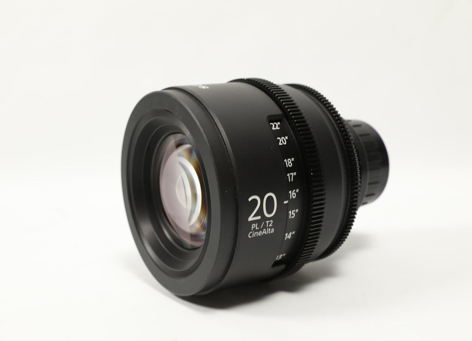 Sony CineAlta 20mm T2 PL Mount Lens  (USED)