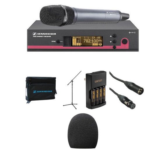Sennheiser ew 135 G3 Handheld Microphone System, Mic Stand, and Case Kit  (DISPLAY)