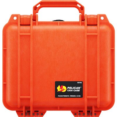 Pelican 1300 Case with Foam (Orange)