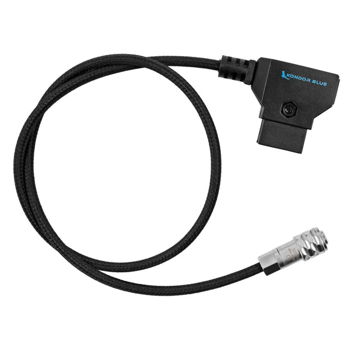 Kondor Blue D-Tap to BMPCC 4K/6K Pro Power Cable for Blackmagic (Raven Black)(20")