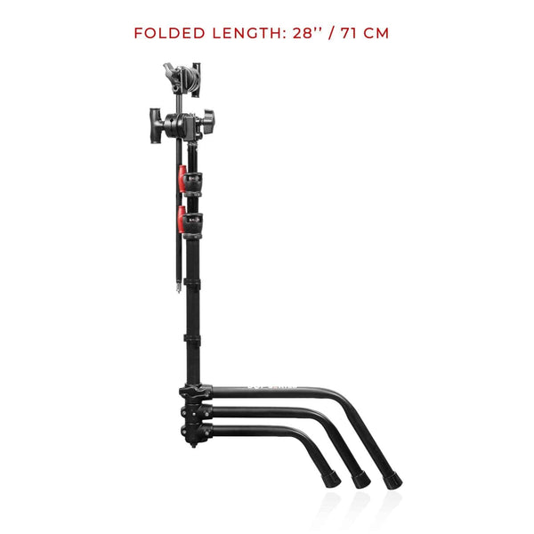 SHAPE 20" C-Stand Sliding Leg Black, 5.25'