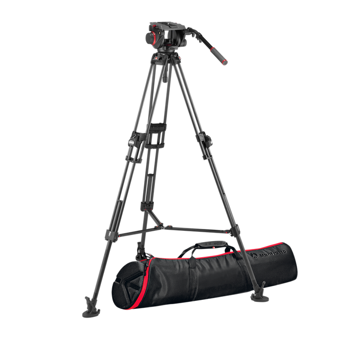 Manfrotto 509 Video Head with 645 Fast Twin Carbon Tripod