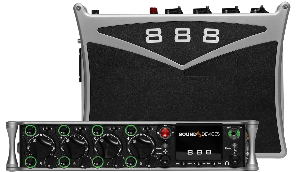 Sound Devices 888 Premium Portable 16-Channel, 10-Bus, 20-Track, 32-Bit Float Mixer/Recorder