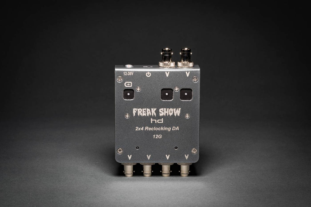 Freakshow HD 2x4-L SW DA 2x4 12G HD-SDI Reclocking Video Distribution Amplifier with Built In Li-Ion Battery