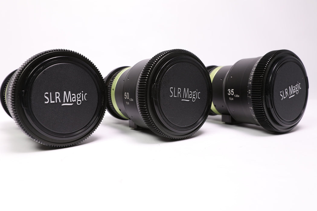 SLR Magic 35mm, 50mm, 75mm Anamorphot Lens Set  (USED)