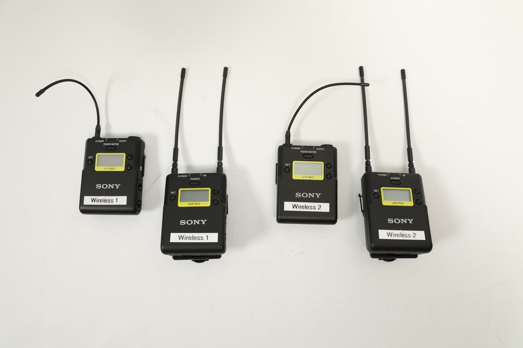 Sony UTX-B03 & URX-P03 UHF Bodypack Transmitter & Receiver  (USED)