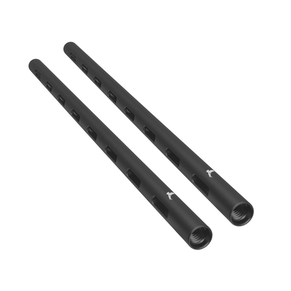 Kondor Blue PPSH 15mm Threaded Aluminum Rods (15") (Pair) (Black)