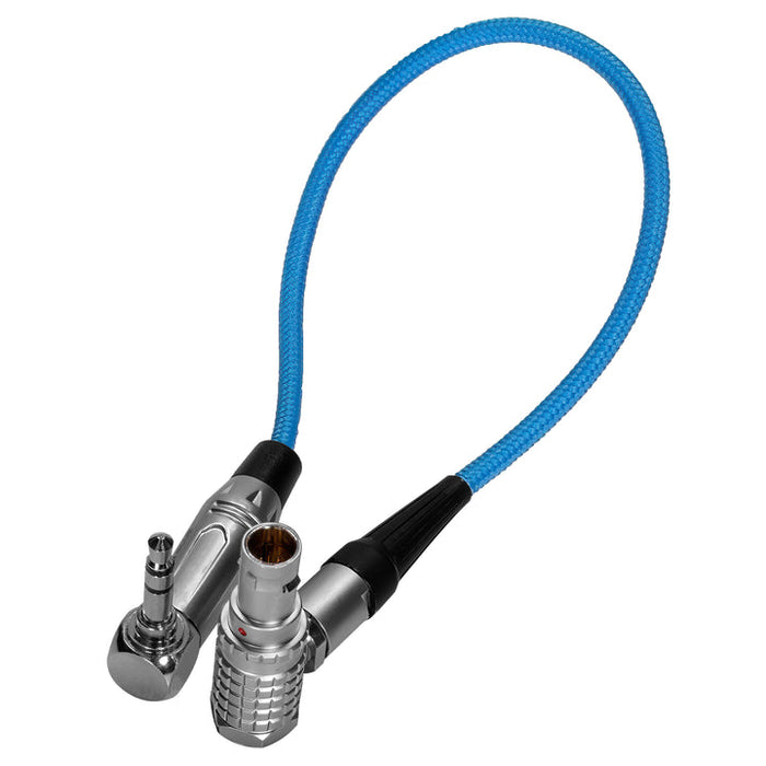 Kondor Blue 10" EXT LEMO 9 Pin to 3.5mm Right Angle Time Code Cable for Komodo/Raptor