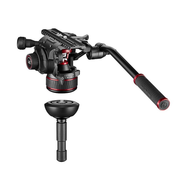 Manfrotto Nitrotech 612 video head, alu twin leg tripod ms