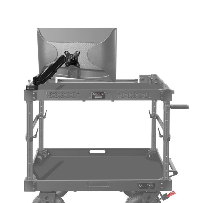SHAPE Spring-Loaded Articulated Monitor Arm for Camera Cart