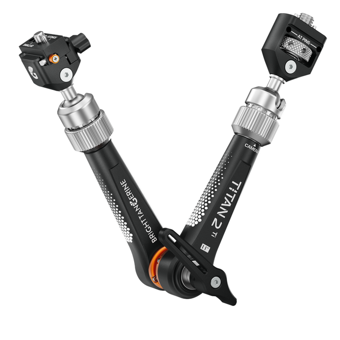 Bright Tangerine Titan Arm 2 Ti (3/8" AT- NATO QR) - London Fog