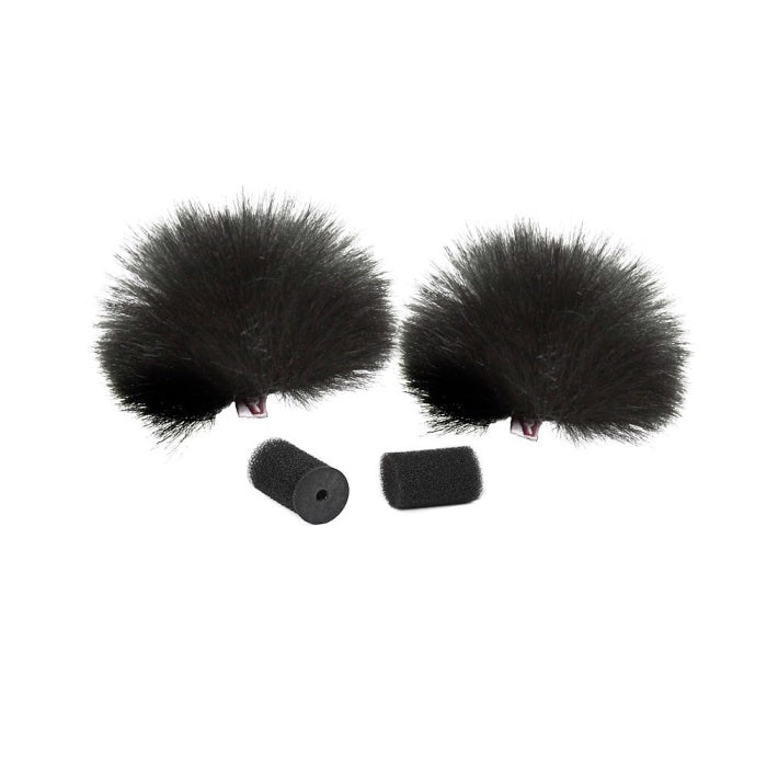 Rycote Black Ristretto Lavalier Windjammer - pair (lavalier deadcat)