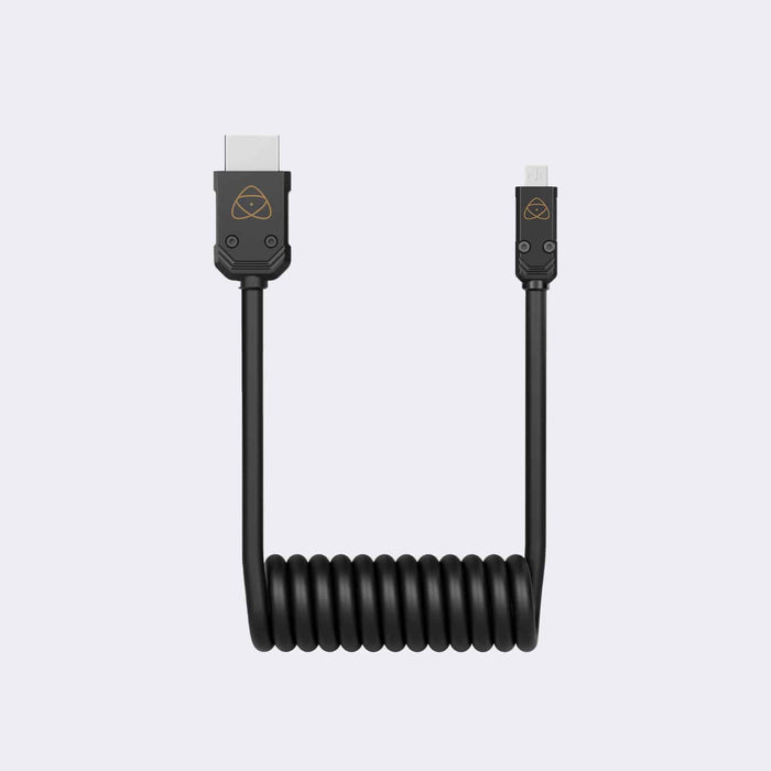 Atomos 4K60P Coiled HDMI (Micro to Full) (40-80cm Extended)