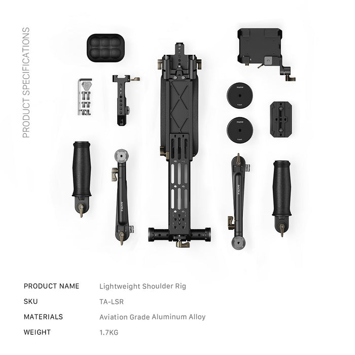 Lightweight Shoulder Rig Tilta Lightweight Shoulder Rig – Black — Lorne Lapham Sales and Rentals