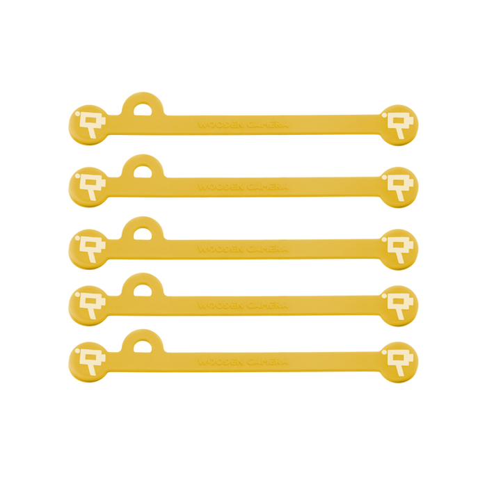 Wooden Camera Cine Mag Ties (Pack of 5) Yellow 175mm